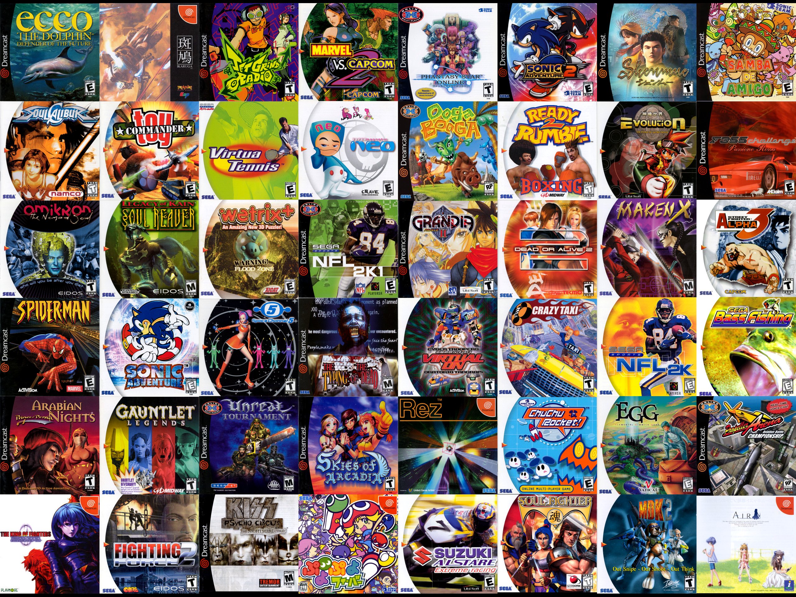 sega dreamcast games